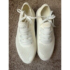 Crocs Women's Sneakers - Literide 360 Pacer Lace Up White Shoes Size W7